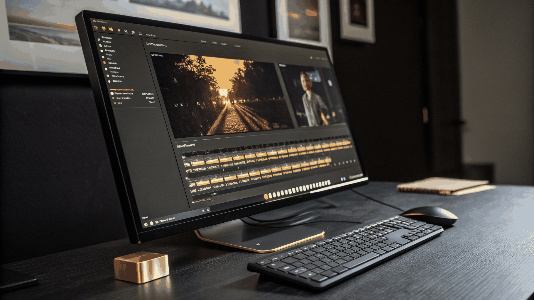 Video editing software showing assembly timeline